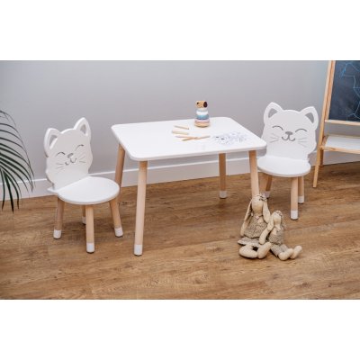 Ourbaby stůl se židlemi Kids table Cat 32189 – Zboží Mobilmania