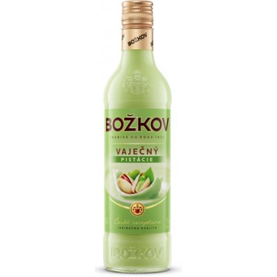 Božkov Vaječný likér pistácie 10% 0,5 l (holá láhev) – Sleviste.cz