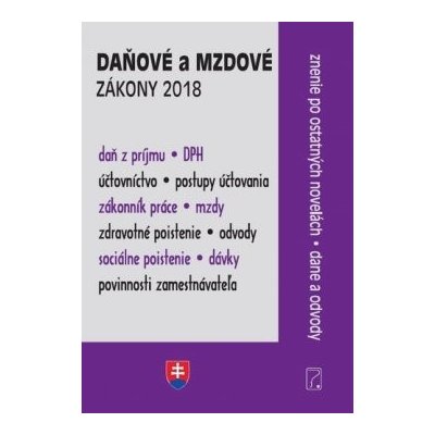 Daňové a mzdové zákony 2018 – Zboží Mobilmania