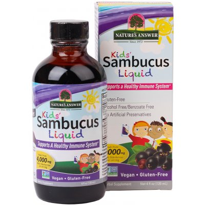 Natures Sirup z černého bezu pro děti s echinaceou a kozincem 120 ml – Hledejceny.cz