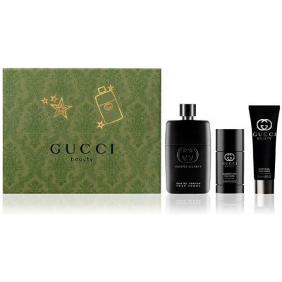 GUCCI Guilty Pour Homme Eau de Parfum - EDP 90 ml + sprchový gel 50 ml + tuhý deodorant 75 ml – Zboží Mobilmania