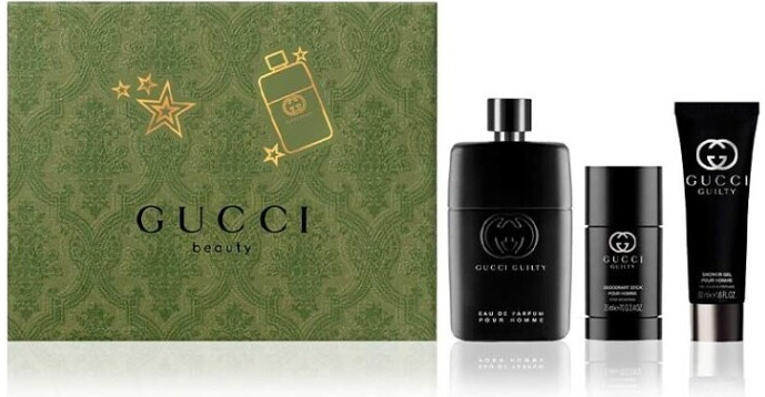 GUCCI Guilty Pour Homme Eau de Parfum - EDP 90 ml + sprchový gel 50 ml + tuhý deodorant 75 ml