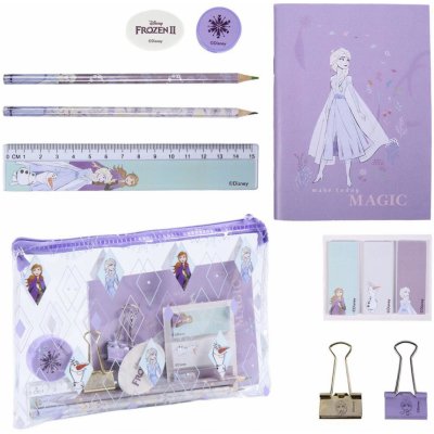 CurePink Set školních potřeb Frozen II|Ledové království 2 Magic 22 x 14 cm – Zbozi.Blesk.cz