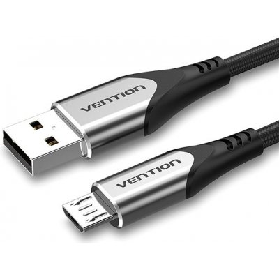 Vention COAHI Luxury USB 2.0 na microUSB, 3A, 3m, šedý – Zbozi.Blesk.cz