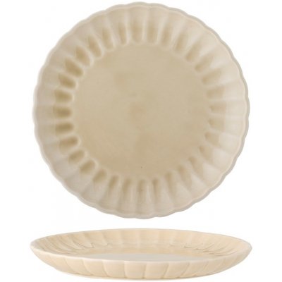 Bloomingville Dezertní talíř LATINA 20 cm krémový – Sleviste.cz