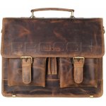 Greenburry kožená aktovka 1722-25 hnědá – Zboží Mobilmania