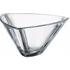 mísa a miska Crystal Bohemia Triangle 18 cm - skleněná dekorační mísa