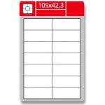 Coveris EPNW105042A4 nepermanentní etikety 105 x 42,3 mm 1400 etiket bílá – Sleviste.cz