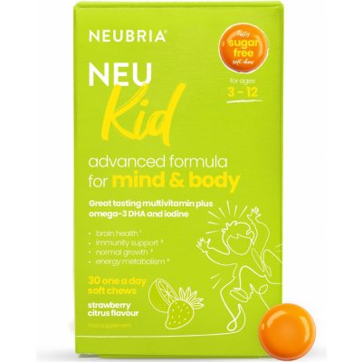 Neubria Neu Kid Multivitamin a Omega-3 pro děti, 30 ks – Zboží Mobilmania