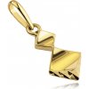 Přívěsky Šperky Eshop Přívěsek ze žlutého zlata dovnitř zalomené kosočtverce brus S5GG261.52