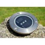 Solární zahradní vestavěné svítidlo Garth se 3 LED diodami – Hledejceny.cz