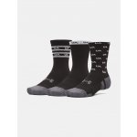 Under Armour UA Perf Tech Nov 3 pack Crew BLK Černá – Zboží Mobilmania