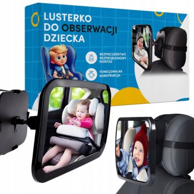 Akuku zrcátko pro pozorování dítěte 18 cm x 24,8 cm černé – Zboží Dáma