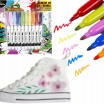 Fixy na textil Kidea 10 barev – Zboží Dáma