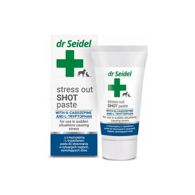 Dr Seidel Přípravek uklidňující Stress out SHOT pasta pro psy a kočky op. 30 g – Hledejceny.cz