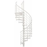 Minka Venezia White průměr 120cm, dřevěné stupně a dřevěné madlo – Sleviste.cz