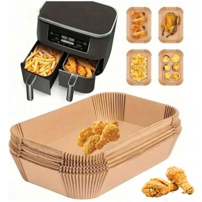 PAPÍR NA PEČENÍ VLOŽKY DO FRITÉZY AIRFRYER DVOUKOMOROVÉ 200KS – Hledejceny.cz