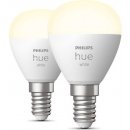 Philips Hue LED White Bluetooth žárovka E14 kapka set 2ks 8719514356771 2x5,7W 2x470lm 2700K P45 IP20