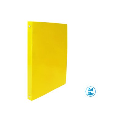 LUMA 4-kroužkový pořadač A4 2,5 cm neon žlutý – Zboží Živě