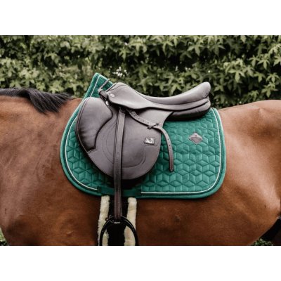 Kentucky Podsedlová dečka Velvet tmavě zelená – Sleviste.cz