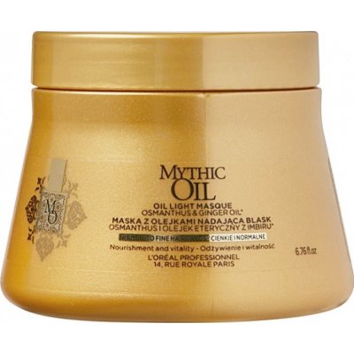 L'Oréal Mythic Oil Aux Huiles Mask - Lehká olejová maska pro normální až jemné vlasy 200 ml – Zboží Mobilmania