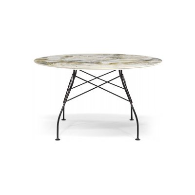 Glossy Marble finish kulatý 130 cm černá symfonie Kartell – Zboží Mobilmania