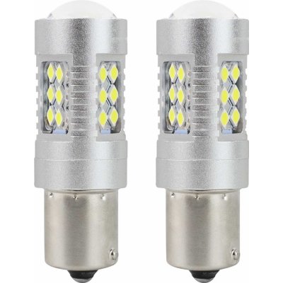 LED AMIO CANBUS 24SMD 3030 1156 (P21W) Bílá 12V / 24V, sada 2 ks. – Sleviste.cz