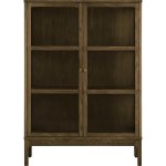 House Nordic Zamora dřevěná prosklená 126 cm hnědá – Sleviste.cz