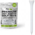 GOLF ONE8 Premium 100% Bamboo Golf Tees 83mm (3a1/4") - bílá 100ks – Zboží Dáma