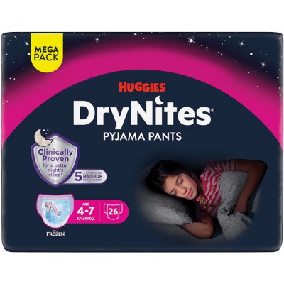 DryNites natah.kalhot.dívky 4-7let/17-30kg/26ks – Zbozi.Blesk.cz