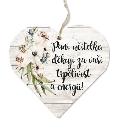 Maják Závěs 120mm srdce paní učitelko, děkuji ... – Hledejceny.cz