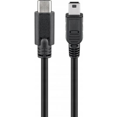 Goobay 11.92.9020 USB 2.0 miniUSB 5pin B(M) - USB C(M), 0,5m, černý – Hledejceny.cz