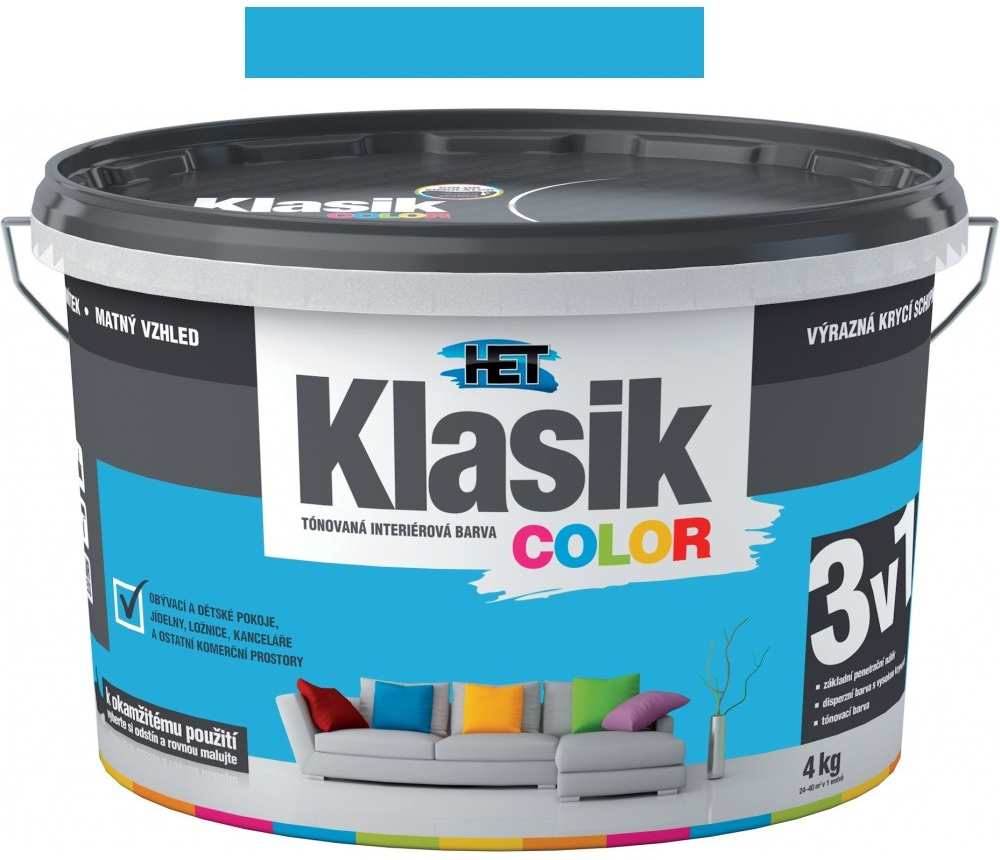 Het Klasik Color - KC 417 modrý blankytný 4 kg