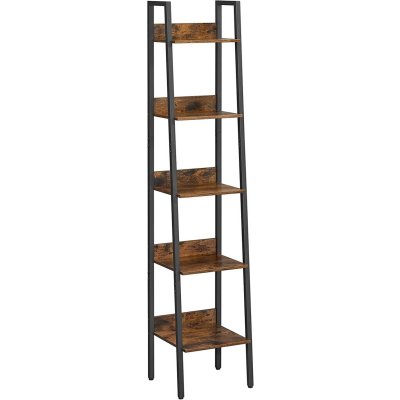 VASAGLE Regál, policová knihovna 5 polic, tvar A, 33,8x30x170cm – Zboží Mobilmania