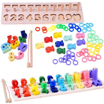 Mamido Montessori hra s čísly a magnetickým prutem 77 dílků – Zboží Dáma