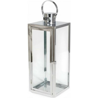 Estilo Home Dekorační lucerna 49 cm lesklý chrom EH0043 – Hledejceny.cz