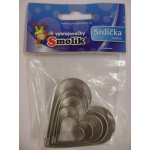 Srdíčka – sada hladkých vykrajovátek (5 ks), nerez – Hledejceny.cz