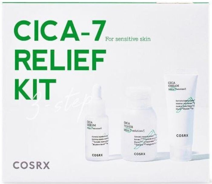 COSRX Pure Fit Cica-7 Kit - Dárková sada péče o pleť 55 ml