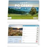 NOTIQUE stolní Po Česku stezkami Via Czechia 23,1 × 14,5 cm 2027 – Zboží Mobilmania