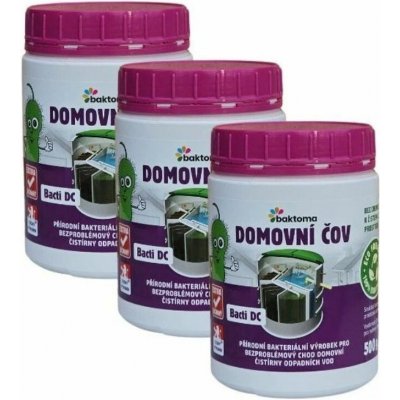 Baktoma Bacti DC Bakterie do ČOV AKCE 3 x 0,5 kg – Zboží Dáma