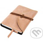 Obal na knihu se sponou s nýty XL Medový semiš – Zboží Dáma