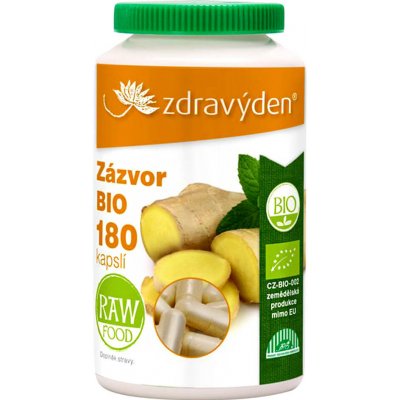 Zdravý den Zázvor BIO 180 kapslí – Hledejceny.cz