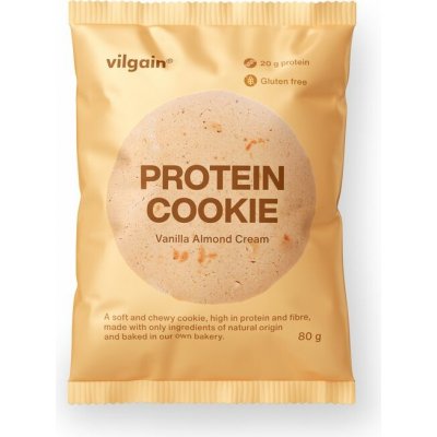 Vilgain Protein Cookie Vanilkový krém s mandlemi 80 g – Sleviste.cz