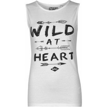 Lee Cooper Wild at Heart Graphic Tank White