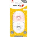 Medela Baby Soft Silicone Dudlík růžová a transparentní 2ks