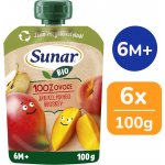 Sunar BIO ovocná kapsička Jablko, mango, broskev 100g – Zboží Dáma