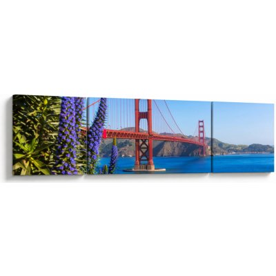 Obraz - Golden Gate Bridge, San Francisco, třídílný 170x50 cm – Hledejceny.cz