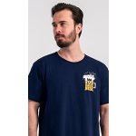 Vienetta MAN pánská noční košile s krátkým rukávem Pivo: tmavě modrá – Zboží Mobilmania