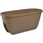 Plastkon Květináč na zábradlí Balconia 60 cm hnědý – Zboží Mobilmania