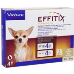 Effitix Spot-on XS 1,5-4 kg 26,8 / 240 mg 4 x 0,44 ml – Hledejceny.cz